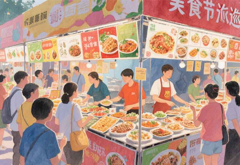 美食节巡展：美食节的创意活动